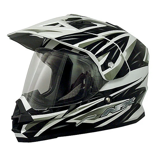 Casco Moto Integrale Dual Sport Afx FX-39DS Colorazione Strike Nero Pagamento Sicuro