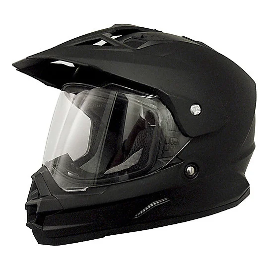 Offerta Speciale Casco Moto Integrale Dual Sport Afx FX-39DS Mono Nero Opaco