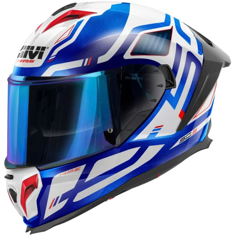 Sconto Casco Moto Integrale Givi 50.3 QUASAR Bianco Blu Metallizzato