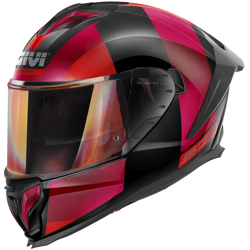 Casco Moto Integrale Givi 50.3 VISION Nero Bordeaux Rosso Saldi