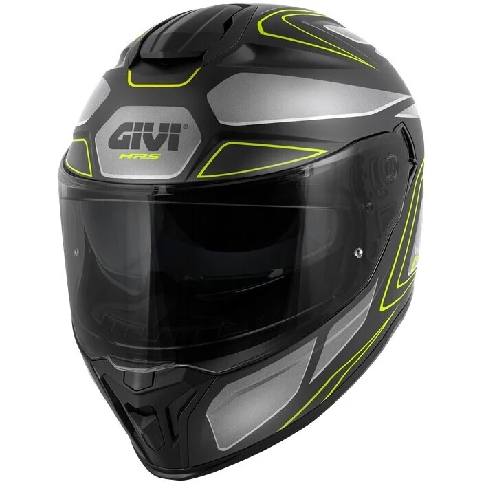 Casco Moto Integrale Givi 55.1 ZEPHIR Nero Opaco Argento Titanio Giallo Fluo Promozione