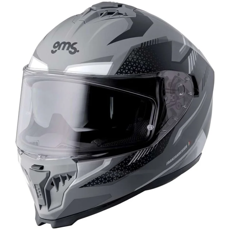 Casco Moto Integrale GMS Gelero grigio opaco grigio Offerta Speciale