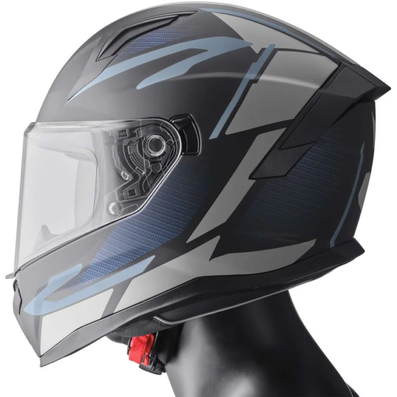 Casco Moto Integrale Gms Velox Graphic Nero Opaco Economico