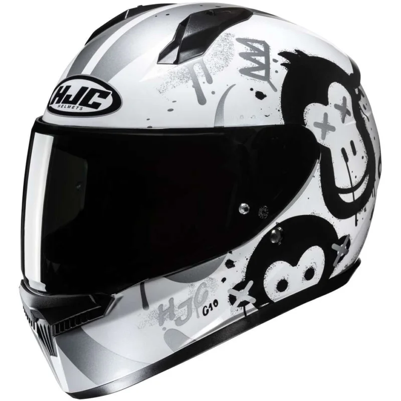 Casco Moto Integrale Hjc C10 GETI MC10 Bianco Nero Miglior Prezzo