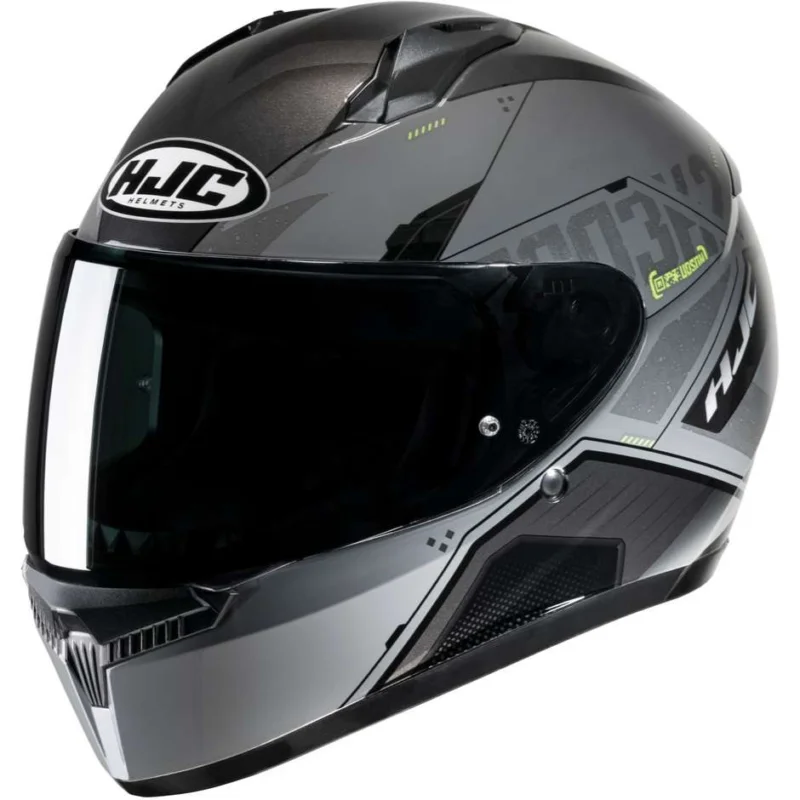 Casco Moto Integrale Hjc C10 INKA MC3H Grigio Giallo Fluo Novità