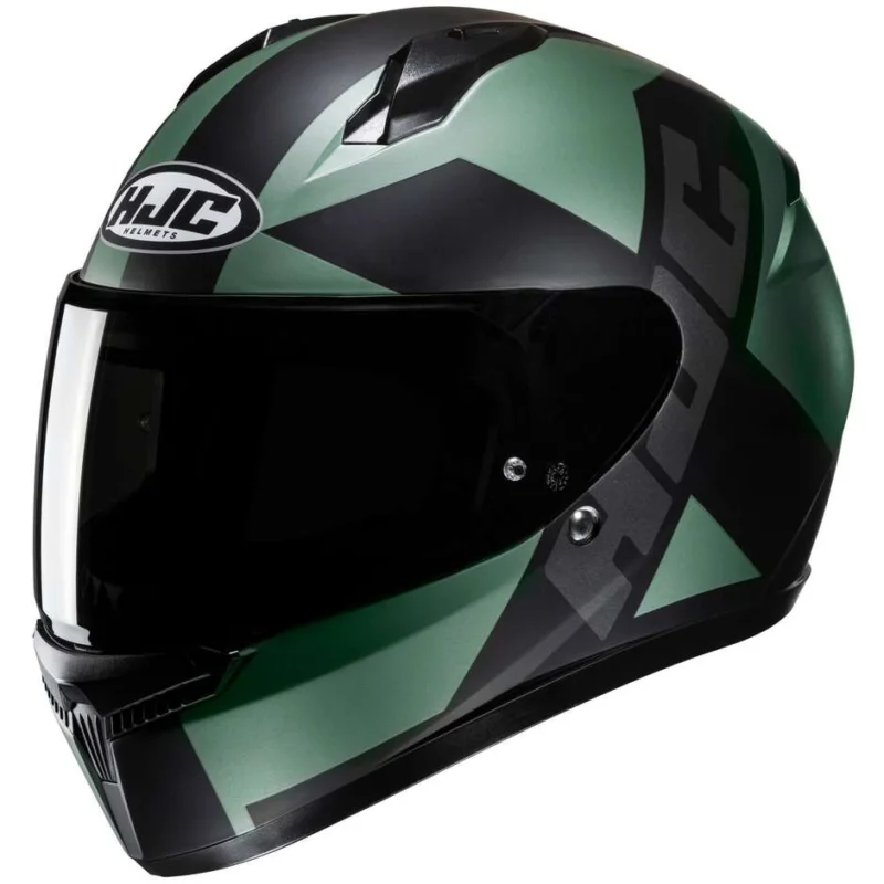 Compra Oggi Stesso Casco Moto Integrale Hjc C10 TEZ MC4SF Nero Opaco Verde