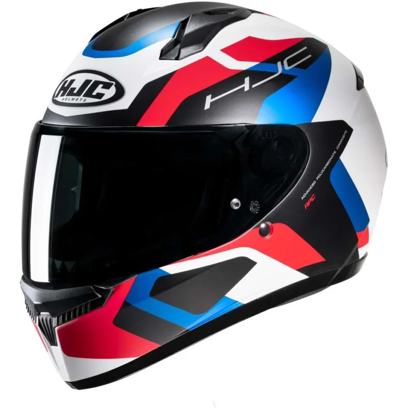 Casco Moto Integrale Hjc C10 TINS MC21SF Bianco Blu Rosso Opaco Prezzo Conveniente