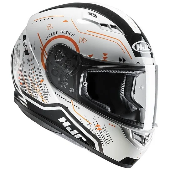 Casco Moto Integrale HJC CS-15 Safa MC7 Nero Bianco Arancio Compra Oggi Stesso