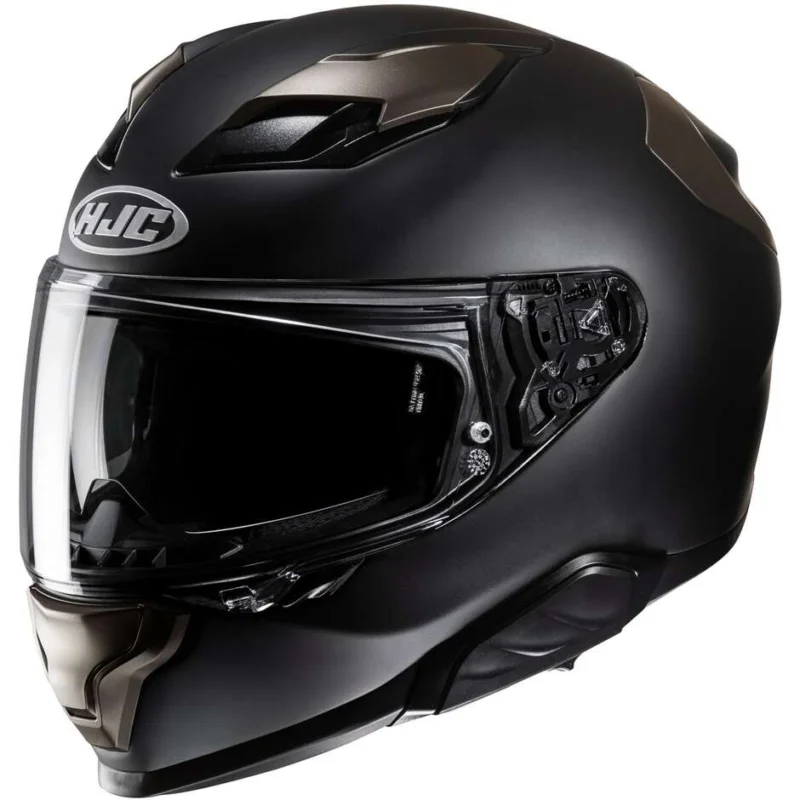 Reso Gratuito Casco Moto Integrale Hjc F71 Semi Nero Opaco Titanio
