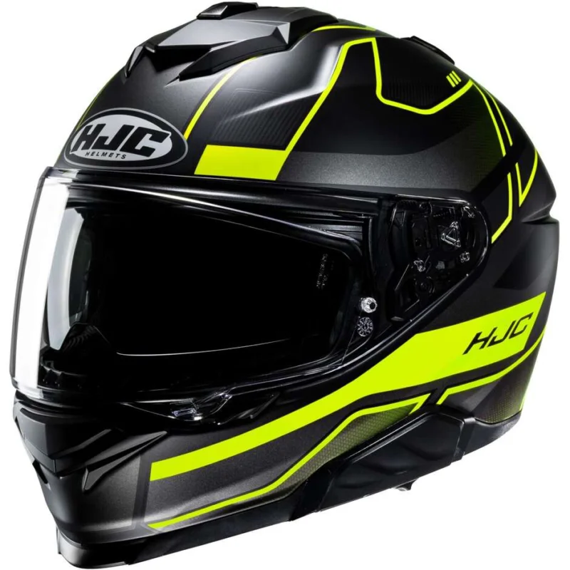 Soddisfatti O Rimborsati Casco Moto Integrale Hjc i71 IORIX MC3HSF Nero Opaco Giallo
