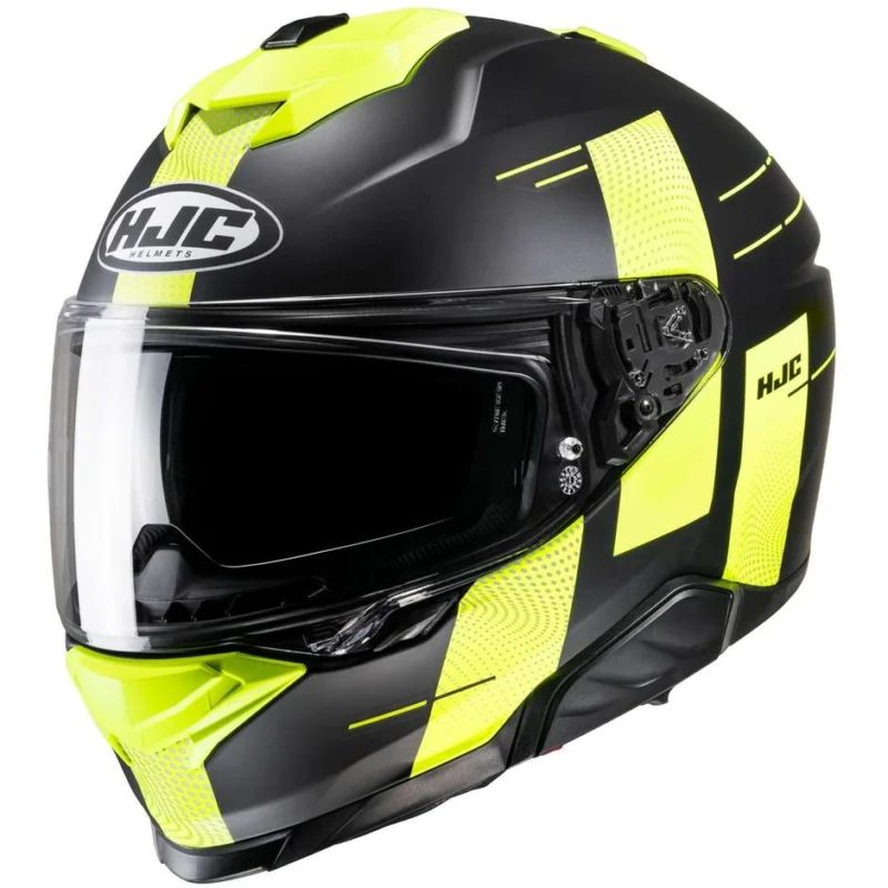 Casco Moto Integrale Hjc i71 PEKA MC3HSF Nero Opaco Giallo Fluo Economico