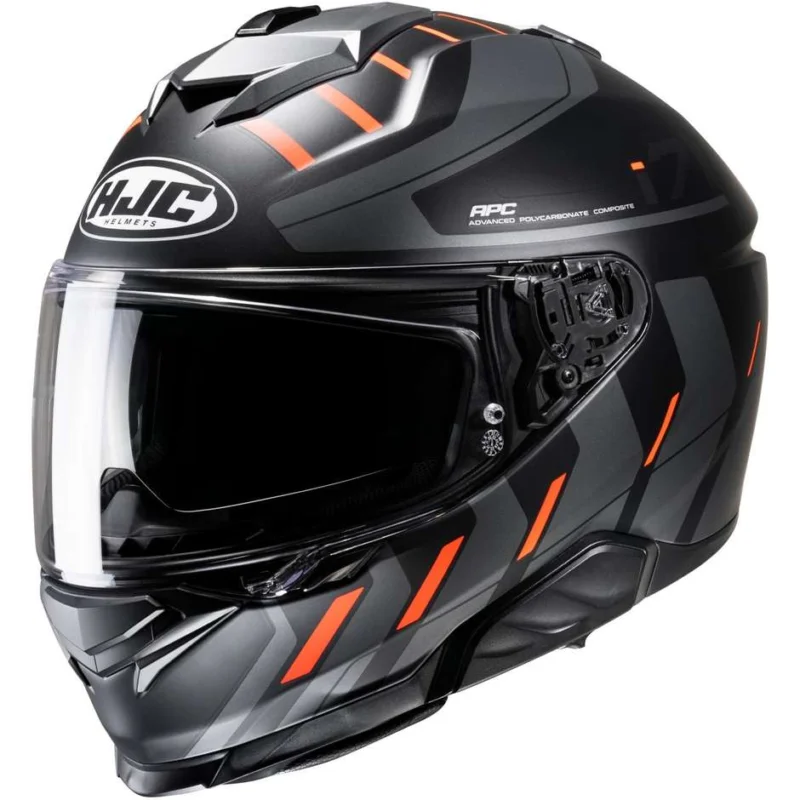 Casco Moto Integrale Hjc i71 SIMO MC6HSF Nero Opaco Arancio Prezzo Ridotto