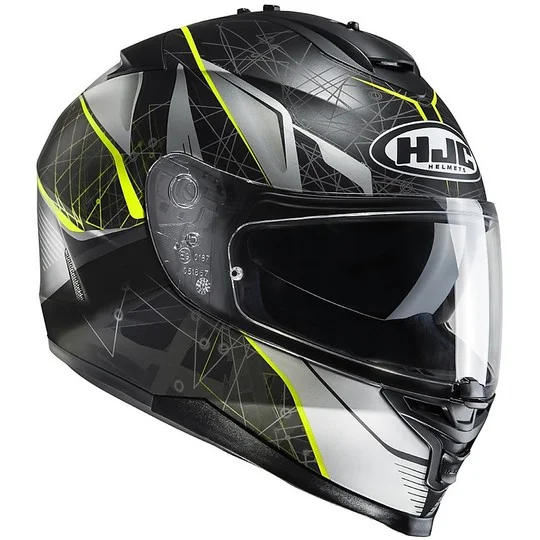 Casco Moto Integrale HJC IS-17 Daugava MC4HSF Nero Giallo Miglior Prezzo