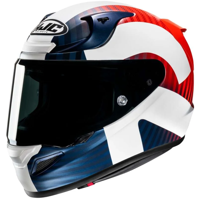 Prezzo Conveniente Casco Moto Integrale Hjc RPHA 12 OTTIN MC21SF Bianco Blu Rosso Opaco