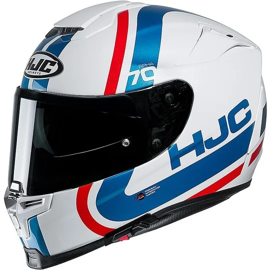 Casco moto Integrale Hjc RPHA 70 doppia Visiera Gaon MC21 Bianco Blu Compra Adesso