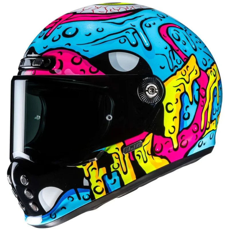 Casco Moto Integrale Hjc V10 SQUEEZE MC28 Ultimissimo Modello