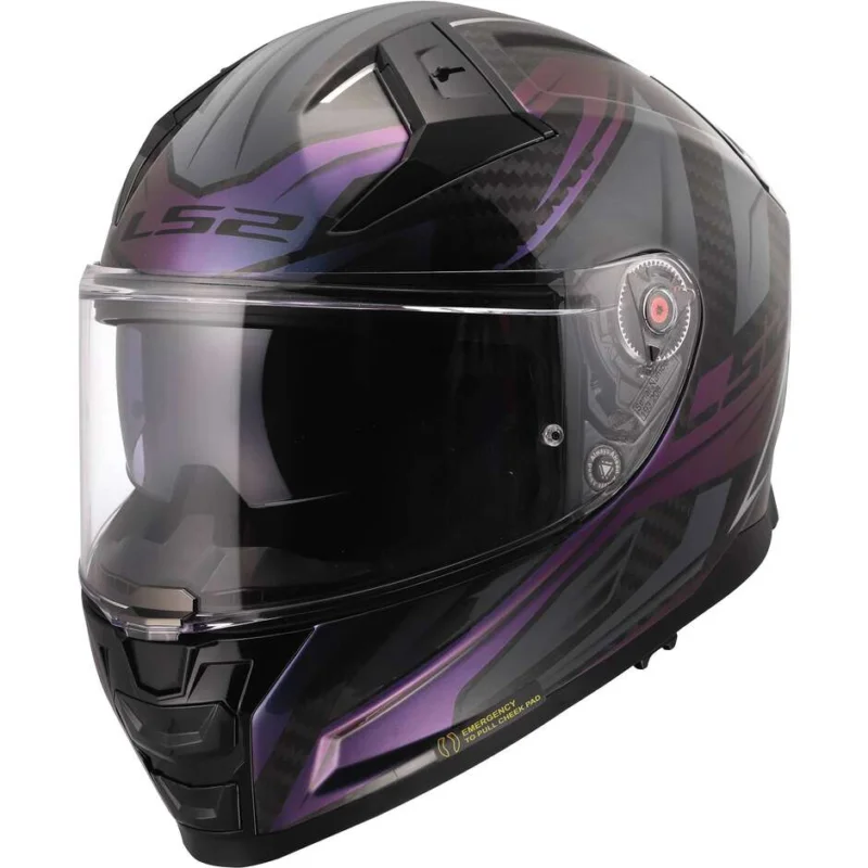Casco Moto Integrale In Carbonio LS2 FF811 VECTOR II C SAVAGE CHAMELEON Vendita Finale