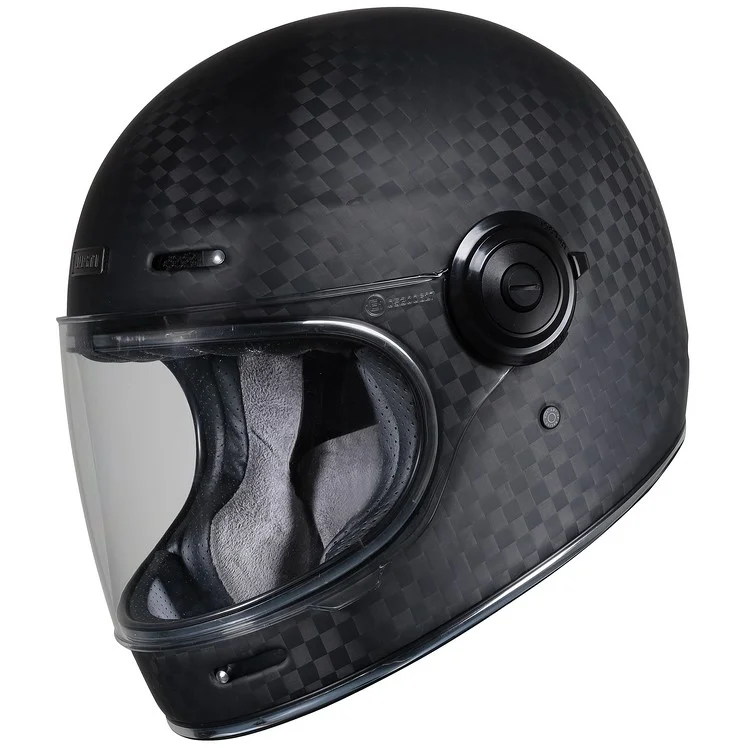 Casco Moto Integrale in CarbonioVintage Just1 J-CULT Solid Nero Opaco Di Tendenza