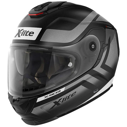 Professionale Casco Moto Integrale in Fibra X-Lite X-903 Airborne N-Com 011 Nero Opaco