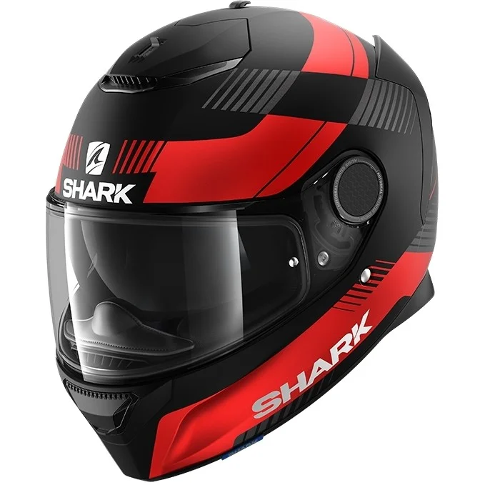 Bestseller Casco Moto Integrale In Shark SPARTAN 1.2 STRAD Nero Rosso Antracite Opaco