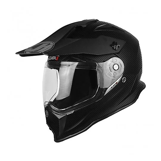 Offerta Lampo Casco Moto Integrale Just1 J14 Carbon Look Matt Opaco