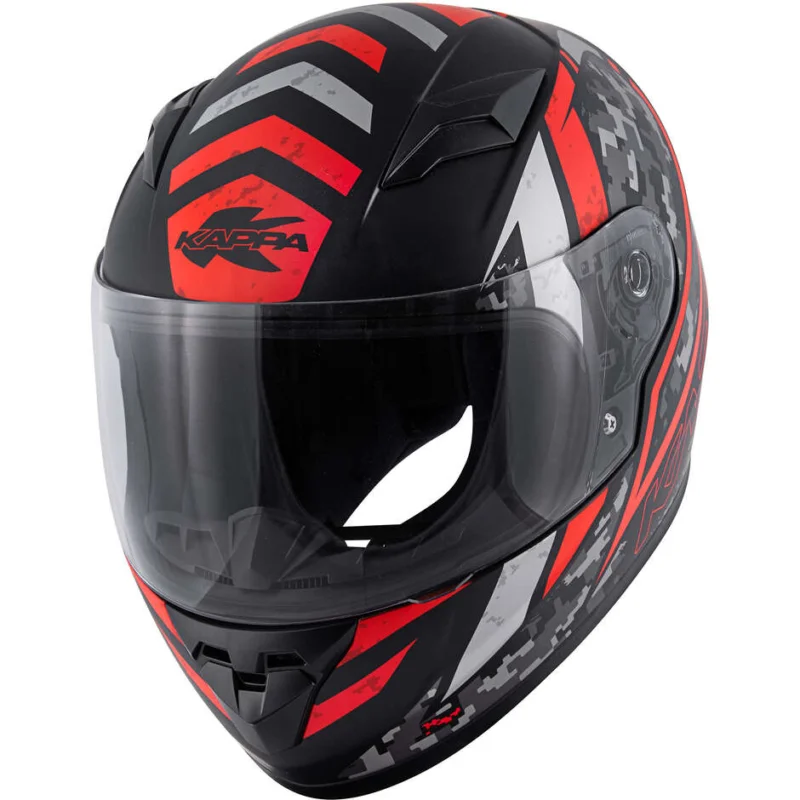Spedito Oggi Casco Moto Integrale Kappa KJ04 EVO PROX Nero Opaco Rosso