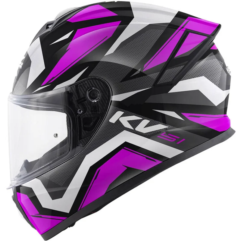 Spedito Oggi Casco Moto Integrale Kappa KV51 INSERT Nero Fucsia Bianco Grigio