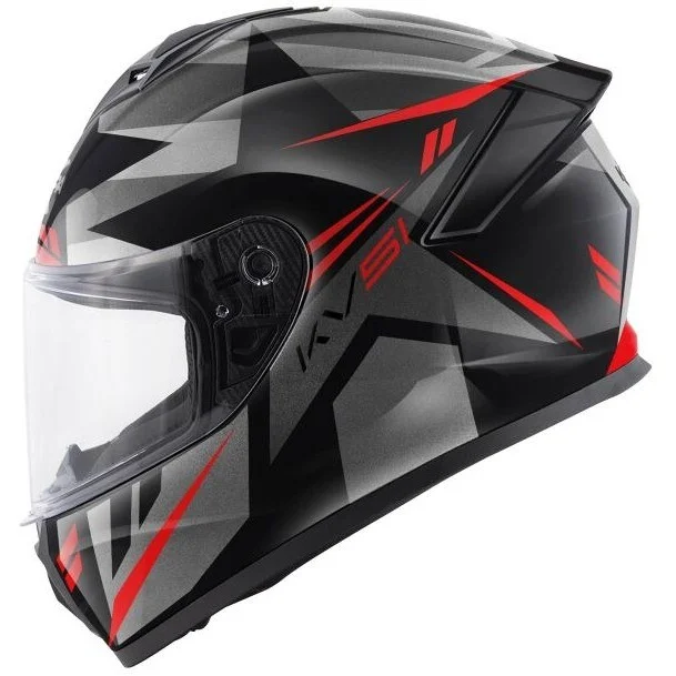 Casco Moto Integrale Kappa KV51 ZENITH Nero Titanio Rosso Spedito Oggi