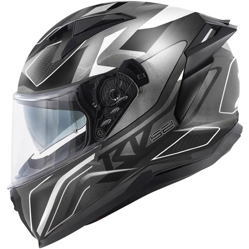 Casco Moto Integrale Kappa KV52 ATLANTIC Titanio Nero Silver Must-Have