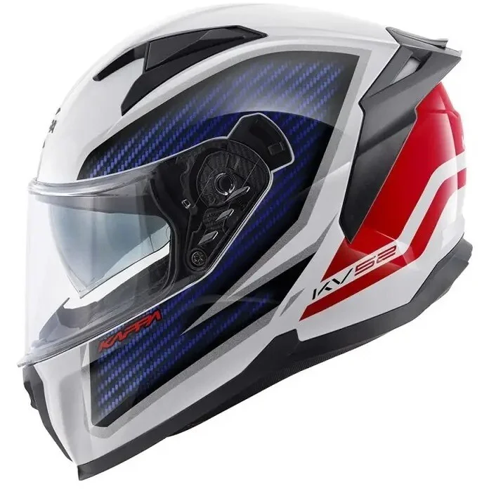 Scelto Dai Clienti Casco Moto Integrale Kappa KV52 KRONOS Bianco Blu Rosso