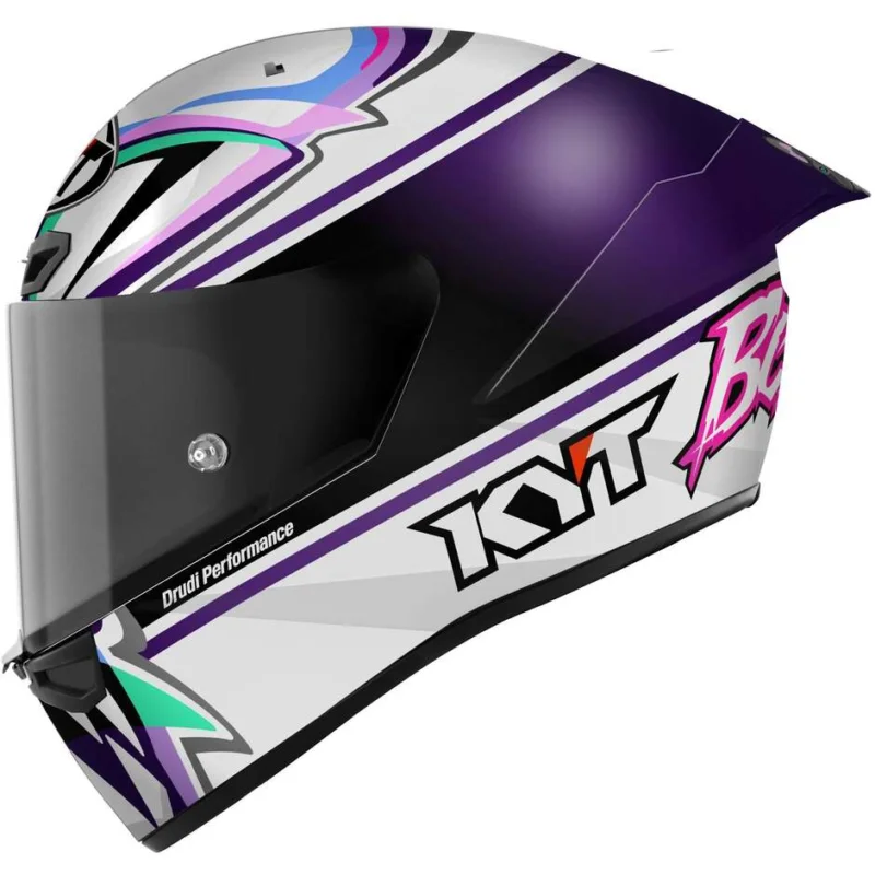 Casco Moto Integrale Kyt KX-1 RACE GP BASTIANINI REPLICA 2024- -FIM Reso Gratuito