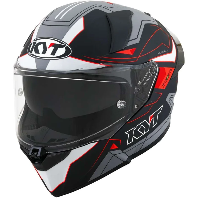 Economico Casco Moto Integrale Kyt R2R LED Nero Opaco Grigio