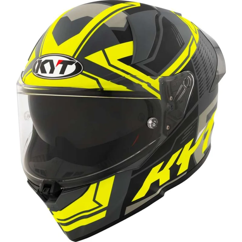Casco Moto Integrale Kyt R2R OCTANE Giallo Opaco Spedizione Gratuita