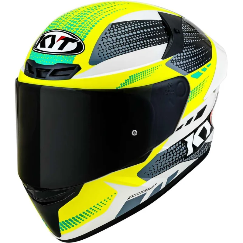 Offerta Speciale Casco Moto Integrale Kyt TT-COURSE GEAR BLK Giallo