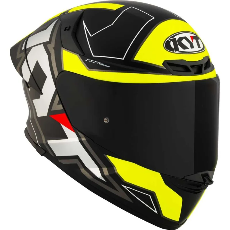 Casco Moto Integrale Kyt TT-REVO ELECTRON Nero Giallo Ultimissimo Modello