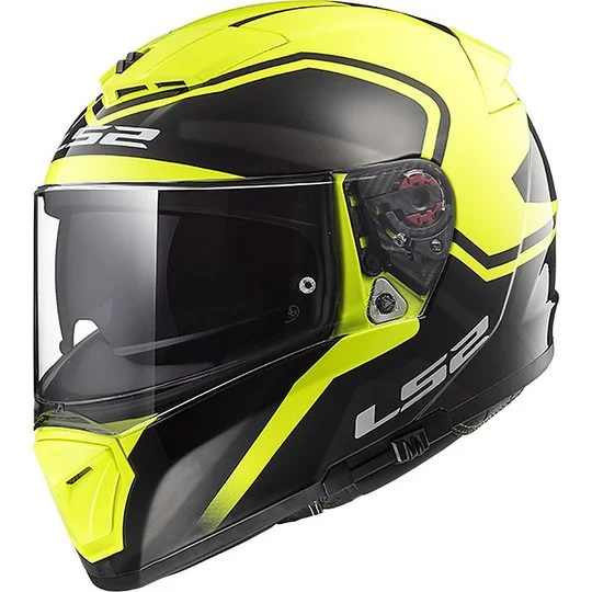 Casco Moto Integrale LS2 FF390 Breaker Bold Nero Giallo Fluo Nuovo Arrivo