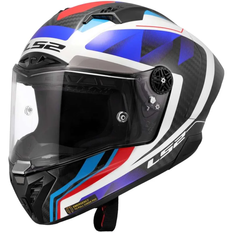 Compra Online Casco Moto Integrale LS2 FF805 THUNDER GP AERO RAUTE Blue Rosso