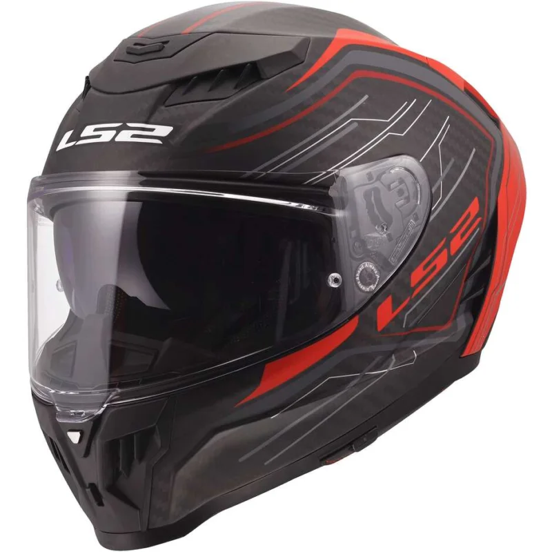 Casco Moto Integrale LS2 FF807 DRAGON SUBIC Rosso Reso Gratuito