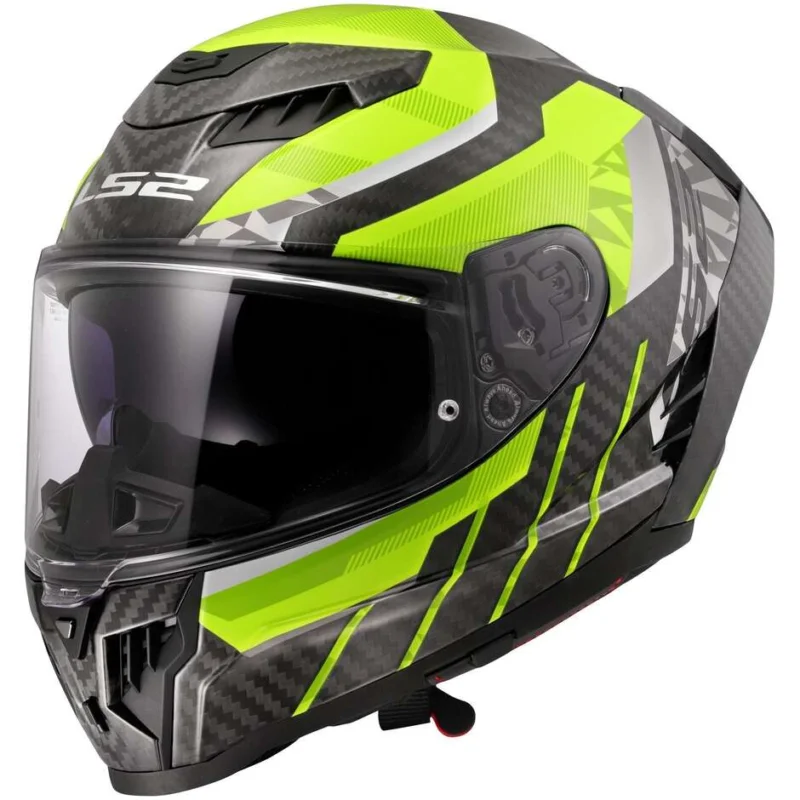 Casco Moto Integrale LS2 FF807 DRAGON TRAX Giallo Fluo Quantità Limitata