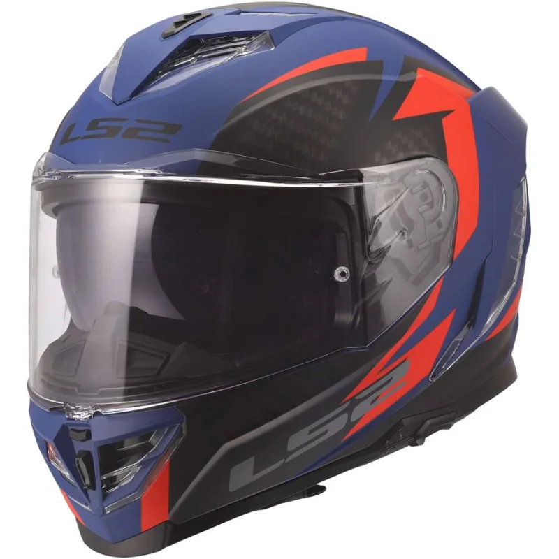 Offerta Lampo Casco Moto Integrale LS2 FF818 STORM III DYNAMO Blu Rosso