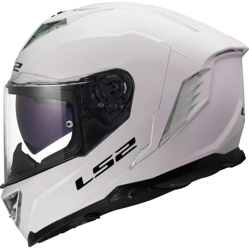 Casco Moto Integrale LS2 FF818 STORM III SOLID Lucido Bianco Prezzo Scontato