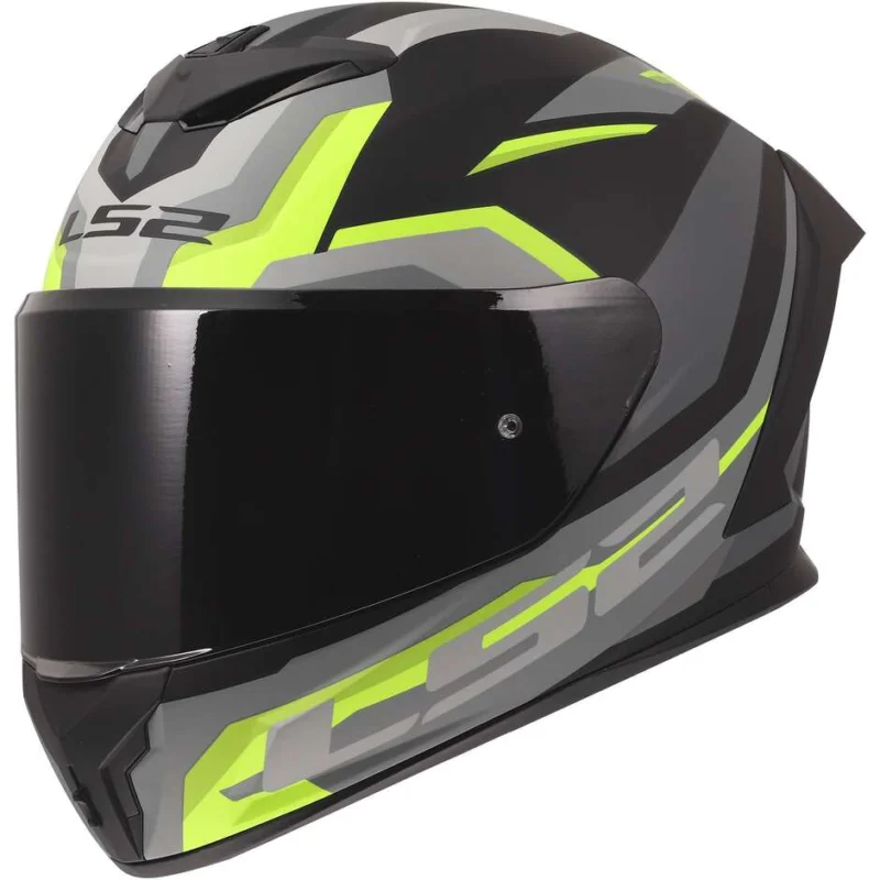 Casco Moto Integrale LS2 FF820 RAPID III HYPER Nero Giallo Fluo Compra Oggi Stesso