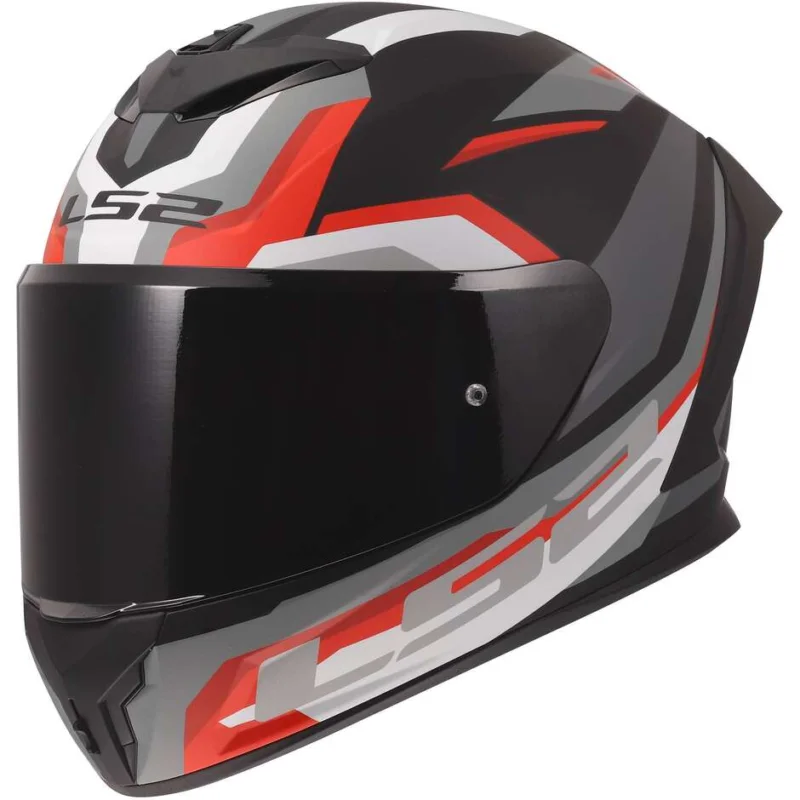 Casco Moto Integrale LS2 FF820 RAPID III HYPER Nero Rosso Promozione Esclusiva