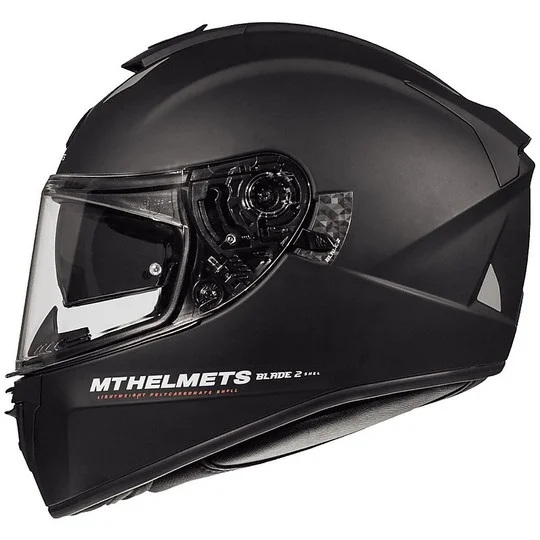 Casco moto Integrale MT Helmets Blade 2 Evo Doppia Visiera A1 Nero Opaco Consegna Rapida