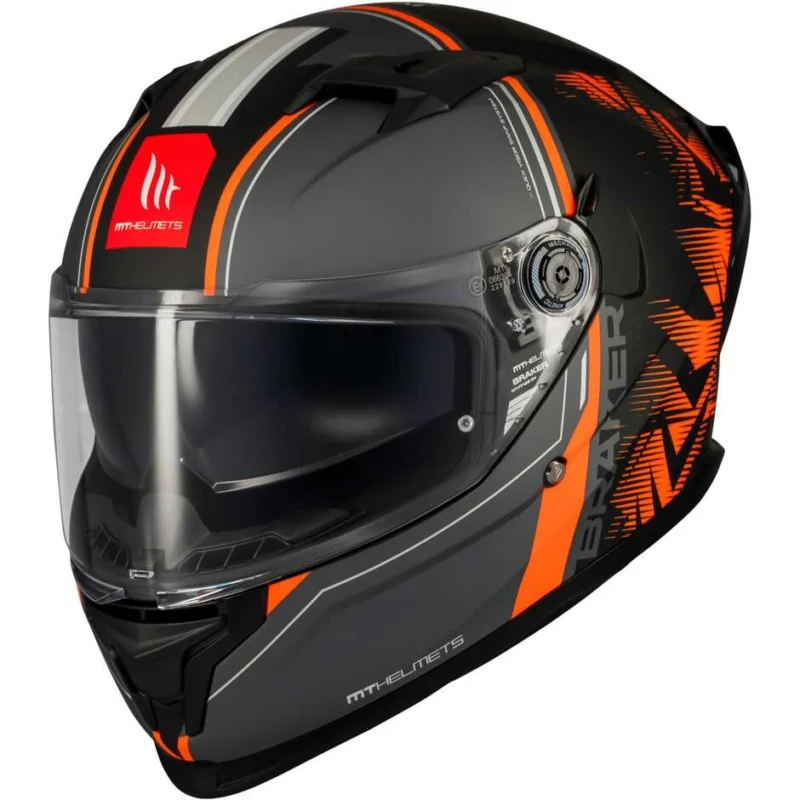 Novità Casco Moto Integrale Mt Helmets BRAKER SV CHARM B4 Opaco