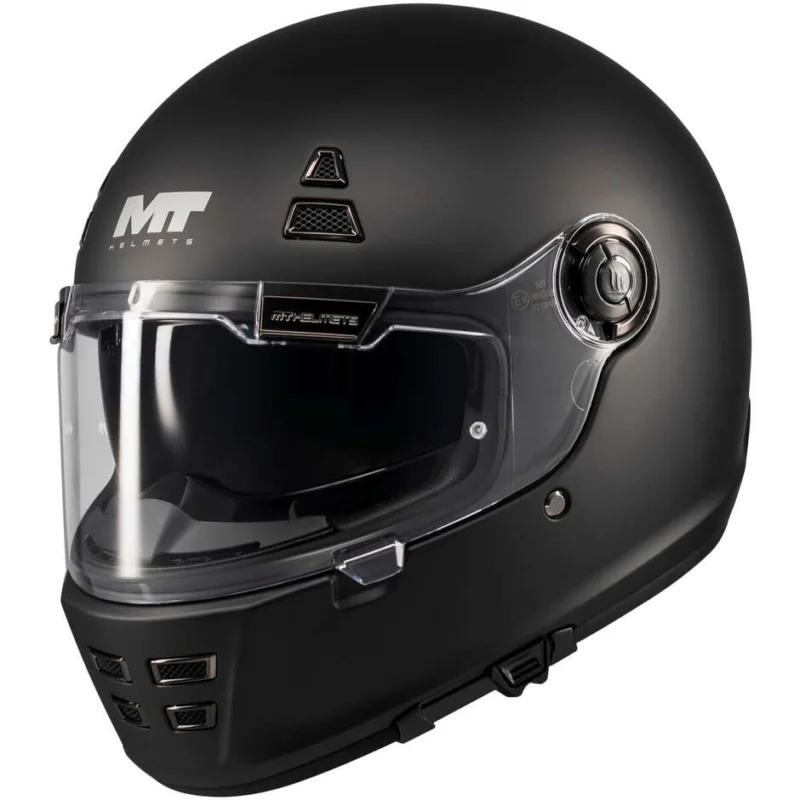 Casco Moto Integrale Mt Helmets JARAMA SV PURE A1 Nero Opaco Non Perdere