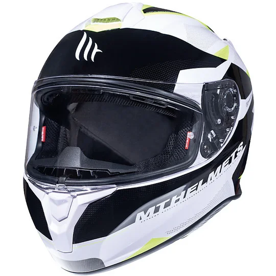 Casco Moto Integrale MT Helmets TARGO ENJOY D3 Giallo Fluo Lucido Offerta