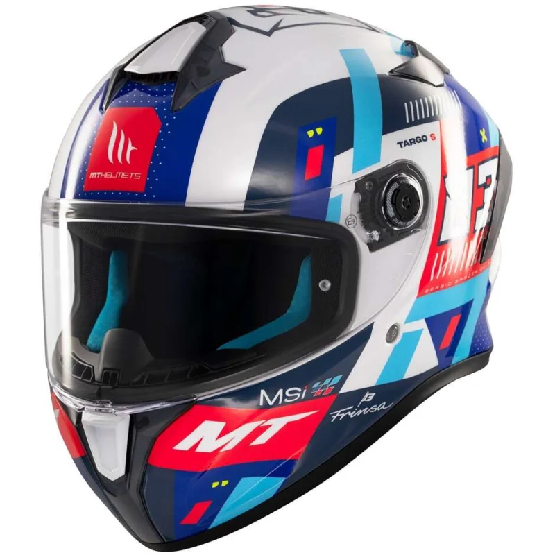 Non Perdere Casco Moto Integrale Mt Helmets TARGO S SERGIO GARCIA 2024 D7 Lucido
