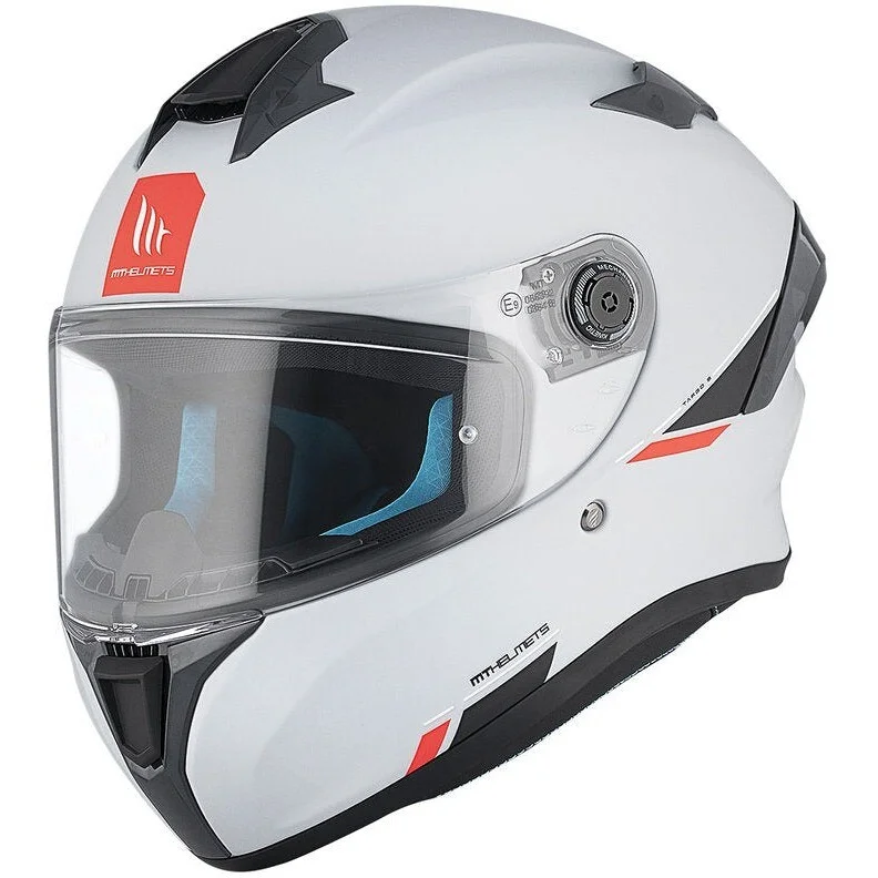 Economico Casco Moto Integrale Mt Helmets TARGO S SOLID A12 Lucido Grigio