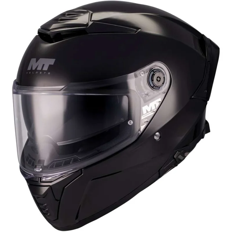Occasione Imperdibile Casco Moto Integrale Mt Helmets THUNDER 4 SV PURE A1 Nero Lucido